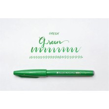 Pentel Brush Sign Fırça Uçlu Keçeli Kalem SES15C Green