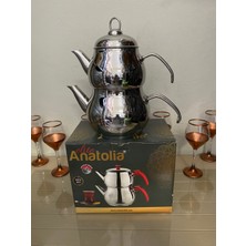 Feyza Design Orta Boy Paslanmaz Çaydanlık, Şık ve Dayanıklı Tasarım