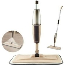 Özgürce Yumuşak Mikro Fiber Bezli Deterjan Sprey Mop Seti Bej ve 8 Yedek Bez