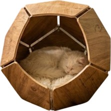 Kedi ve Küçük Irk Köpek Iç Mekan Evi (Minder Dahil) / Şenge Mobilya