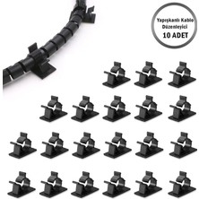 Microcase Kendinden Yapışkanlı Kablo Sabitleyici ve Düzenleyici Klips Seti 20'li AL5408