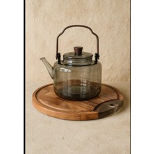 Feyza Design Akasya Ağacı Tutmalı 1l Bitki Çay Demliği, Şık ve Kullanışlı Tasarım