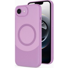 Hayat Store Iphone 16E Kılıf Maya Karbon Kapak - Mürdüm