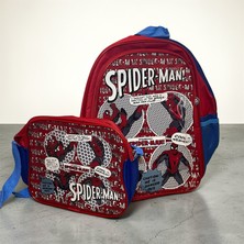 Marvel Spider-Man Lisanslı Ilkokul Çantası + Beslenme Çantası Seti