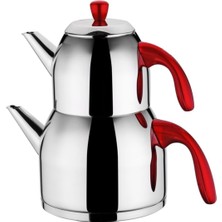 Feyza Design Paslanmaz Çaydanlık Seti, Şık ve Kullanışlı, Dayanıklı Tasarım