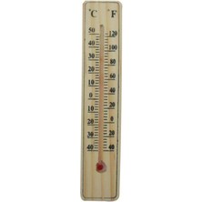 Hayat Store Ahşap Oda Sıcaklığı Sıcaklık Ölçümü Termometresi Küçük Boy