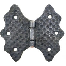 Hayat Store Antika Tarz Dekoratif Pirinç Kelebek Menteşe - 92 Mm, Oksit