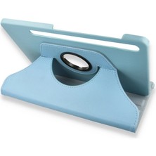 Hayat Store Samsung Galaxy X800 Tab S8 Plus 12.4 Kılıf 360 Tablet Deri Kılıf - Turkuaz
