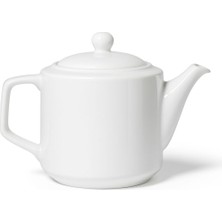 Feyza Design Büyük Boy Beyaz Porselen Demlik 1500 Cc, Tisana Için Şık ve Dayanıklı