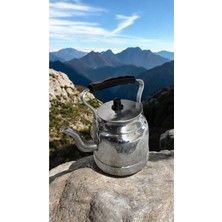 Feyza Design Alüminyum Kamp Çaydanlık Kulplu No:14 2 Litre, Pratik ve Hafif Tasarım