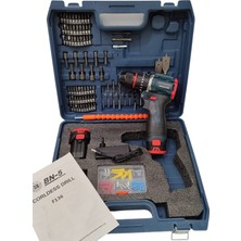 BN-5 Bn5 24V Darbeli Matkap Kömürsüz Motor Çelik Şanzıman 122 Parça Matkap Seti