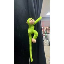 Chiristmas Market Peluş Maymun Elleri Yapışan. Yeşil