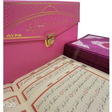 Ayfa Basın Yayın Pembe Rahle Boy Otuz Cüz Mühürlü Kuran I Kerim  Suni Deri Çantalı / Kolektif