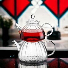 Feyza Design Şık ve Dayanıklı Borosilikat Cam Çaydanlık, Şık Tasarımıyla Keyifli Çay Keyfi