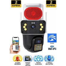 Azurtech 6mp Çift Lens Wi-Fi Hareketli Ptz Dış Mekan Güvenlik Kamerası