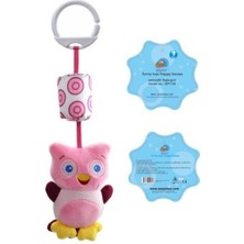 Sozzy Toys Sozzy Çıngıraklı Salıncaklı Baykuşum Pembe