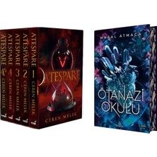 İndigo Kitap Ateşpare 5 Kitaplık Kutulu Set - Ciltli ve Ötanazi Okulu 1 Yan Boyamalı Ciltli