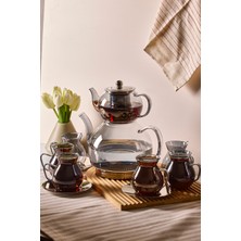Feyza Design Füme Premium 20 Parça Çay Seti, Indüksiyon Tabanlı, Şık ve Dayanıklı
