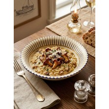 altabi Seramik Yemek Tabağı Dijital Baskılı Desen 6’lı Set 19 cm Şık Dekoratif