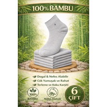 Yotitex Doğal %100 Bambu Unisex 6'lı Paket Çorap