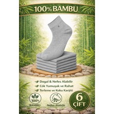Yotitex Doğal %100 Bambu Unisex 6'lı Paket Çorap