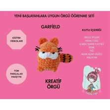 Kreatif Örgü Garfield Amigurumi Örgü Öğrenme Kiti
