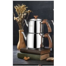 Feyza Design Şık Orta Boy 4 Parça Çaydanlık Seti, Dayanıklı ve Kullanışlı Tasarım