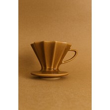 Feyza Design Rustik Seramik Kahve Dripper, Şık ve Fonksiyonel Kahve Demleme Aracı