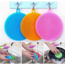 Nacario Mey Ithalat® Silikon Bulaşık Yıkama Fırçası Tükenmeyen (2 Adet)