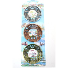 Hayat Store Istanbul Temalı Metal Magnet 3'lü Set ALK2891 - Lisinya