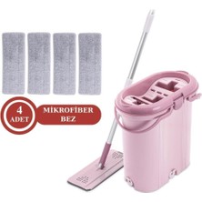 Özgürce 3 Bölmeli Trio Tablet Mop Seti ve 4 Mikrofiber Bez ile Temizlik Kolaylığı