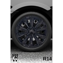 Whigor Dacia Jogger 14 Inç Jant Kapağı (4 Adet) Siyah S108