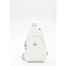 United Colors Of Benetton Kadın Vücut Çantası Beyaz-Taş BNT1766