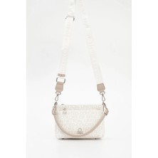 United Colors Of Benetton Kadın Kol Çantası Beyaz-Taş BNT1793