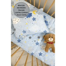 Ozz Baby Park Beşik &anne Yanı Bebek Çocuk Fermuarlı Nevresim  Çarşaf Takımı,%30 Polyemid,%70 Pamuk 80X120 cm