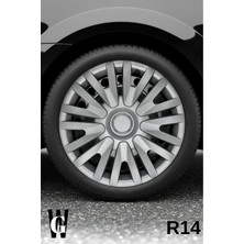 Whigor Renault Express 14 Inç Jant Kapağı (4 Adet) Gri G111