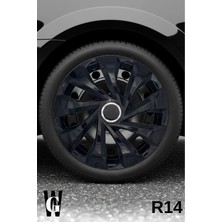 Whigor Mitsubishi Pajero 14 Inç Jant Kapağı (4 Adet) Siyah S120