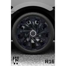Whigor Volkswagen Caravelle 16 Inç Jant Kapağı (4 Adet) Siyah S122