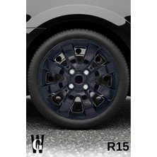 Whigor Ford Cougar 15 Inç Jant Kapağı (4 Adet) Siyah S102