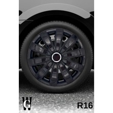Whigor Honda City 16 Inç Jant Kapağı (4 Adet) Siyah S117