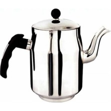 Feyza Design Paslanmaz Çay Kazanı ve Ocağı Demliği, 4 No, Şık ve Dayanıklı Tasarım