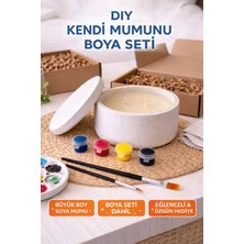 Gizy Store Mum Boyama Seti, Yetişkin Hobi Seti, Aktivite Seti, Sevgililer Günü Aktivitesi, Soya Wax Mum