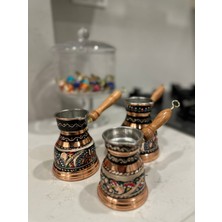 Feyza Design El Işçiliği Osmanlı Desenli Bakır Cezve ile Şık Kahve Keyfi