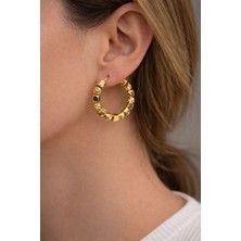 Suzi Shine Vip Küp Gold Altın Kaplama Dorika Küpe