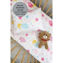 Ozz Baby Park Beşik &anne Yanı Bebek Çocuk Fermuarlı Nevresim Lastikli Çarşaf Takımı,%30 Polyemid,%70 Pamuk 80X120 cm