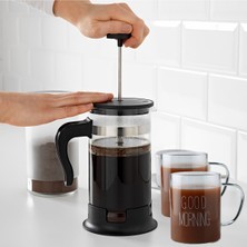 Feyza Design 1000ML French Press Kahve ve Çay Makinesi + 2 Kupa Seti