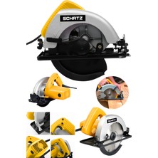 Schatz 800W Bakır Sargı Sjs Metal Şanzıman Sunta Kesme Daire Testere Makinesi Sarı 180MM