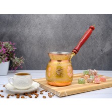 Feyza Design El Yapımı 2-3 Kişilik Kalaylı Bakır Kahve Cezvesi