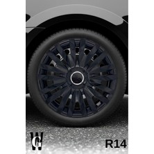 Whigor Bmw E34 14 Inç Jant Kapağı (4 Adet) Siyah S111