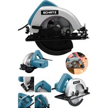 Schatz 800W Bakır Sargı Sjs Metal Şanzıman Sunta Kesme Daire Testere Makinesi Mavi 180MM